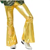 Generik - Goudkleurige discobroek voor mannen - M / L - Carnavalsbroek