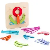 Huismerk Houten Set voor het maken van Letters en Cijfers Koogame Voordeeldrogisterij 27 Onderdelen