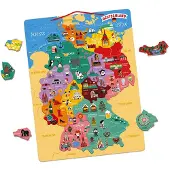 Janod - Magnetische kaartpuzzel van Duitsland - JURATOYS