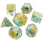 GameGenic Dobbelstenen Embraced Green Skull RPG Set (7ST) - Accessoires