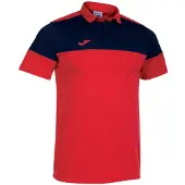 Joma Crew V Korte Mouw Poloshirt Rood S Man