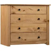 vidaXL Bijzetkast Panama Range 80x40x73 cm grenenhout