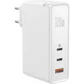 Baseus GaN2 Pro - 120W Oplader inclusief 100W USB C Kabel - Geschikt voor Macbook/iPhone/Samsung/iPad/Tablet - Wit