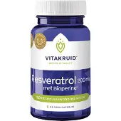Vitakruid Resveratrol 200mg met bioperine (60 capsules)