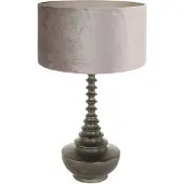 Anne Light & Home Bois LED Tafellamp | 1x E27 40W | Dimbaar | Zilver/Zwart