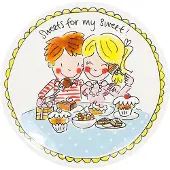 Blond Amsterdam Gebaksbord Even Bijkletsen Love D 18 Cm