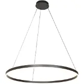 Steinhauer Hanglamp Ringlux 3676ZW Zwart – Dimbare LED ringlamp Ø100 cm met up- en downlight