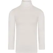 Beeren Unisex Thermo colshirt Lange mouw Wit - maat S