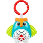Chicco Uil Rammelaar - Buggyspeeltje met bijtring | Sensorisch babyspeelgoed (3-24 M)