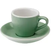 Loveramics Espresso kopje met schoteltje Egg Mint, 80 ml