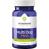 Vitakruid Multi Dag Man 100% Vegan 30 Tabletten
