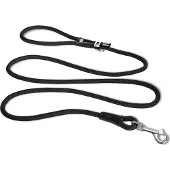 Curli Stretch Comfort Leash Zwart - Hondenriem - 180x1 cm Rond Nylon Ø 10 Mm