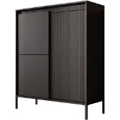 Meubella Dressoir Saran mat zwart 104 cm