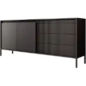 Meubella Dressoir Saran mat zwart 187 cm