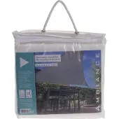 Koopman SCHADUWDOEK DRIEHOEK WIT 3,6x3,6x3,6m met Bevestigingsset
