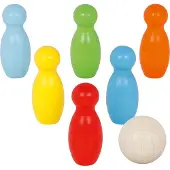 Goki KEGELSPEL, 7-delig, hout, 3+