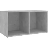 vidaXL Tv-meubel 72x35x36,5 cm bewerkt hout betongrijs