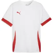 Puma teamGOAL Matchday Jersey - Wit/Rood - Kids