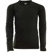 RJ Bodywear RJ Thermo Kids Shirt Lange Mouw Zwart 98/104