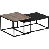 Skye Decor Salontafel Leka | spaanplaat zwart 72x37x45 cm salontafels | NADUVI