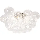By Rydens Gross plafondlamp met 20 glazen bollen Ø50 cm Helder