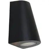 Steinhauer Moderne buiten wandlamp Logan 2-lichts taps zwart