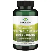 Swanson Health - Volledig Spectrum Kolanoot, Catuaba &amp; Guarana - 90 Capsules