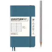 Leuchtturm Stone Blue, Pocket (A6), 187 p., dotted