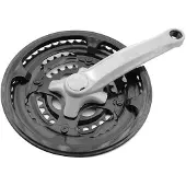 Prowheel 7-8s Crankset Zwart 170 mm / 48/38/28t
