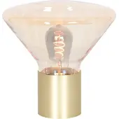 Steinhauer Tafellamp Ambiance Goud Met Amber Glas