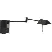 Steinhauer Wandlamp Retina 3402ZW – Zwarte LED leeslamp met USB-A en USB-C