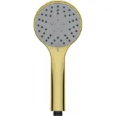 Regn Handdouche Rond 3 Standen - Geborsteld Goud PVD - ABS-kunststof - Kranen, Douchekranen, Handdouches - 8720297698811 - Kranen, Douchekranen, Handdouches