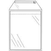 Cleverpack Envelop CleverPack akte B4 245x350mm zelfklevend transparant pak à 50 stuks