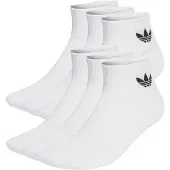 Adidas Sokken 'Mid Ankle 6 Pairs' zwart / wit