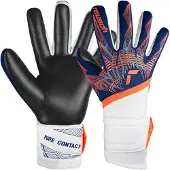Reusch Pure Contact Gold Goalkeeper Gloves Blauw 5.5
