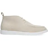 Manfield Beige suède veterboots | Maat 41