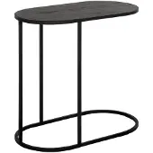 DTP Home Highlight Terra laptoptafel teakhout zwart 65x35x60cm