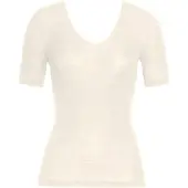Hanro Onderhemd ' Woolen Silk Kurzarm ' crème / offwhite