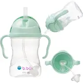 B.Box Innovatieve fles met het pistache rietje 6m + B.Box
