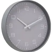 Boltze Wandklok Simplex 30 cm aluminium grijs
