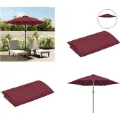 vidaXL Vervangingsdoek voor parasol 300 cm bordeauxrood