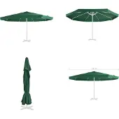vidaXL Vervangingsdoek voor parasol 515 cm groen