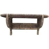 Sweet living Kapstok Riet/Bruin - 60 cm