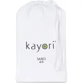 Kayori Hoeslaken Saiko Wit (Jersey)-80 x 220 cm