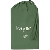 Kayori Hoeslaken Saiko Donkergroen (Jersey)-80 x 220 cm