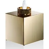 DECOR WALTHER Tissuebox Rocks Goud
