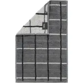 Cawö Gastendoek Noblesse Square Karo Anthracite (Set van 6)