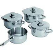 Doeco Cook-Line 4-Delige Pannenset kleur Rvs/Glans