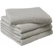 MOODIT Handdoek Troy 50 x 100 cm Silver (Set van 4)