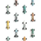 Studio Ditte Behang Raceauto Wit